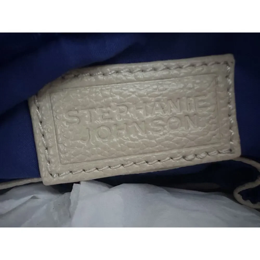 Stephanie Johnson‎ Leather Handbag Ivory leather Bag by Stephanie Johnson